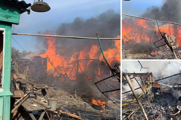Оккупанты ударили по Волчанску: загорелся частный двор, есть раненые. Фото