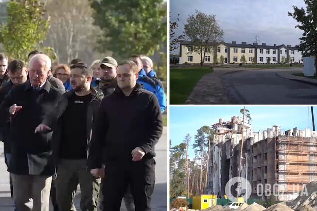 'Украина никогда не будет страной руин': Зеленский на Киевщине посетил строительство жилья для людей, потерявших дом из-за войны. Видео