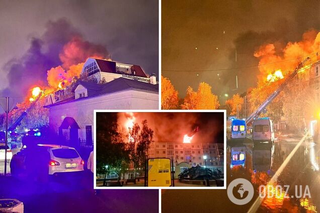 В российском Тобольске прогремел взрыв, горел жилой дом. Видео