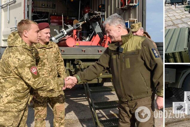 Вантаж їхав всю ніч: Порошенко привіз техніку для ремонту бойових машин бригадам з найгарячіших точок фронту