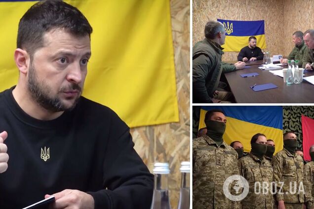 'Ключевой вопрос – ситуация на фронте': Зеленский посетил Херсонскую область и провел совещание с пограничниками и военными. Видео