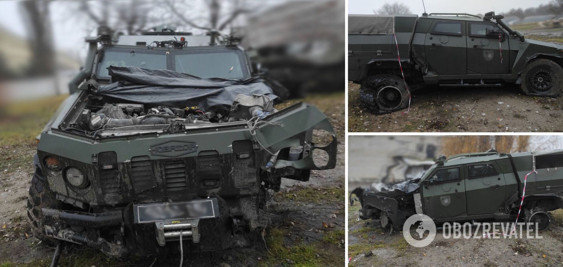 'Бронекапсула выдержала подрыв': украинский 'Новатор' наехал на мину, но экипаж уцелел. Фото