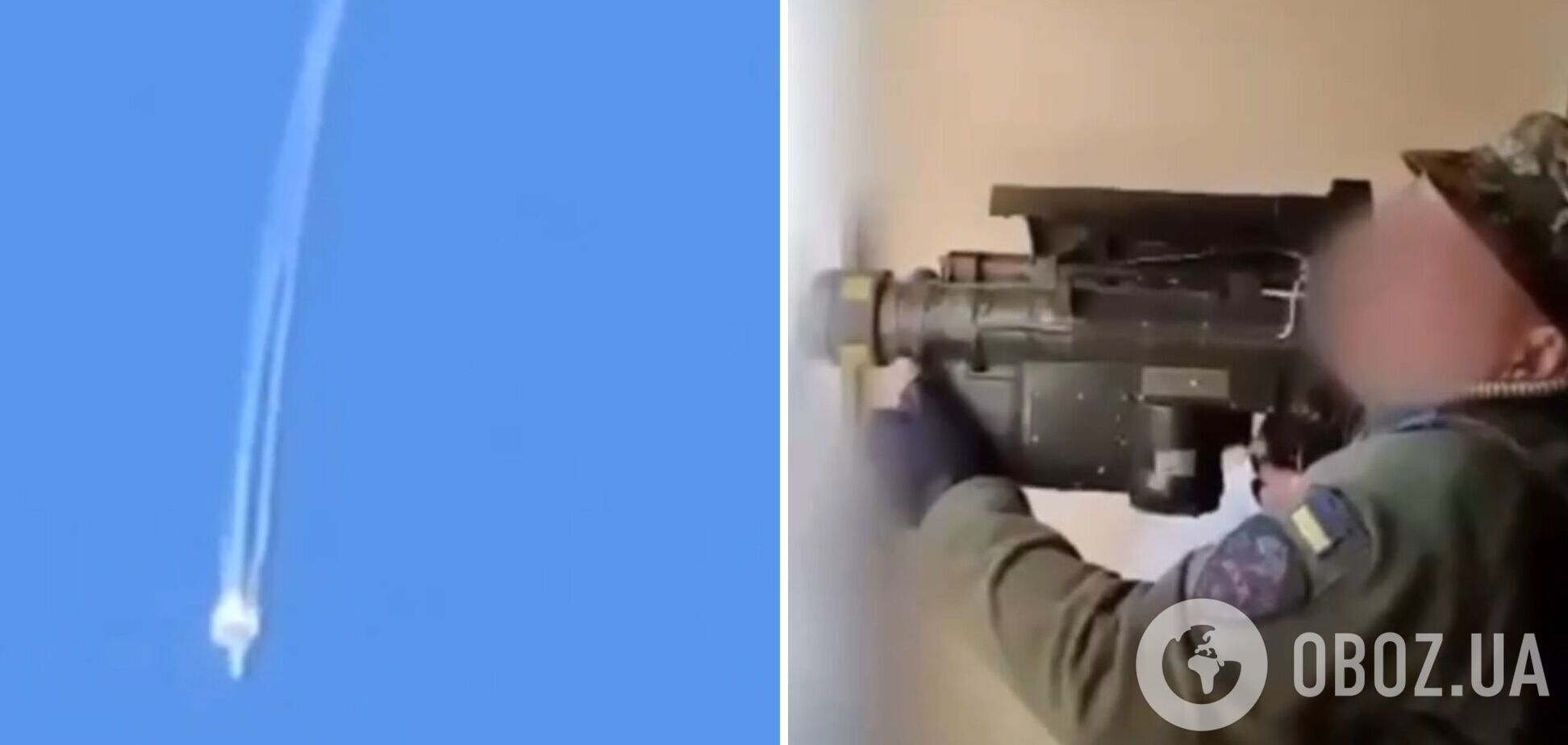 Точно в ціль: з'явилося відео збиття українськими військовими Су-25 окупантів під Авдіївкою