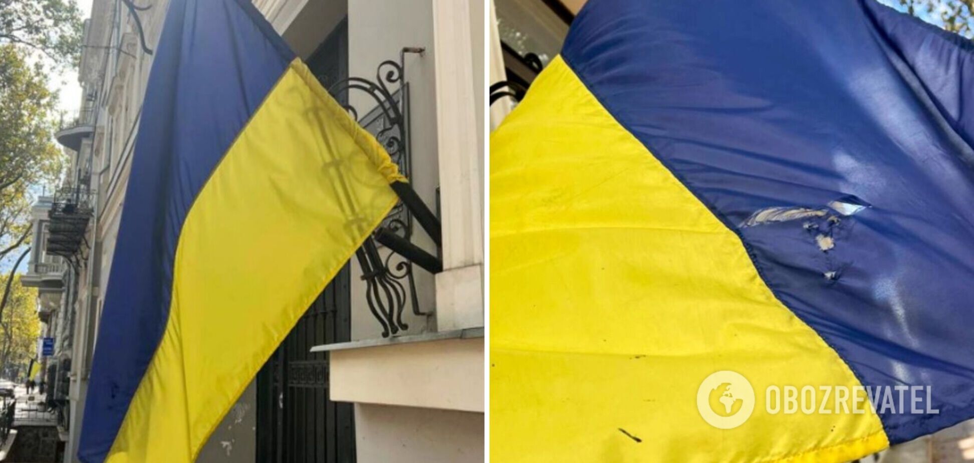В Одесі юнак публічно порвав прапор України: тепер йому загрожує штраф або позбавлення волі