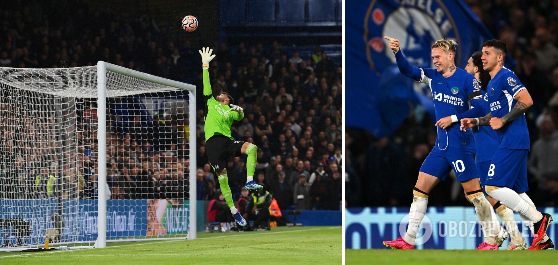 Мудрик фантастическим ударом забил второй гол за 'Челси'. Видео