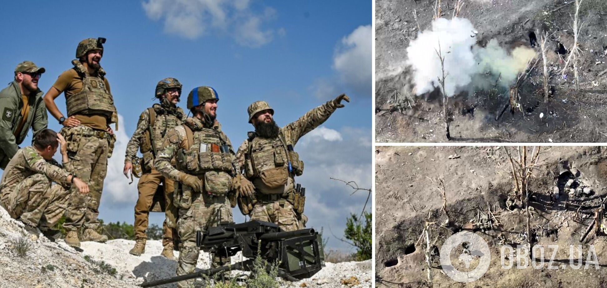 Українські штурмовики викурили окупантів з опорника під Бахмутом. Відео з БПЛА