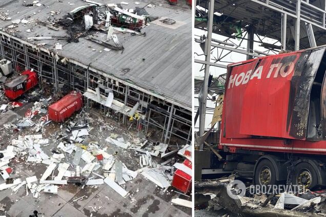 'Останні секунди життя провели, допомагаючи': 'Нова пошта' показала ще одне відео удару в термінал на Харківщині