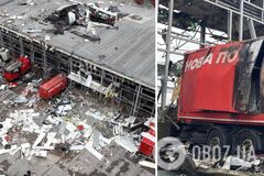 'Весь мир должен это знать': 'Новая почта' показала еще одно видео ракетного удара РФ по терминалу в Харькове