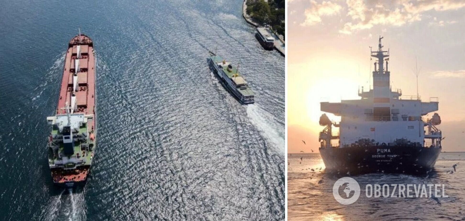 Временным коридором в обе стороны прошли девять судов через два дня