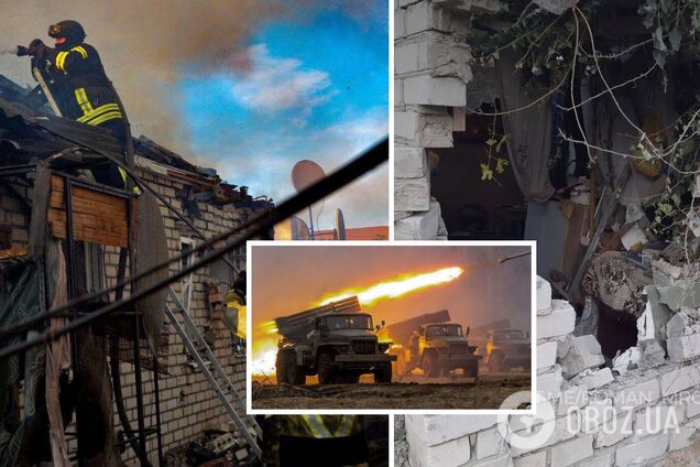 Росіяни обстріляли житлові квартали Херсона: спалахнуло п'ять будівель. Фото