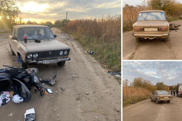 На Львівщині внаслідок зіткнення ВАЗа та скутера загинула 5-річна дівчинка: деталі трагедії. Фото