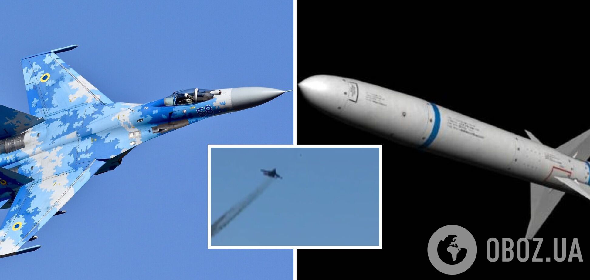 Працює українська авіація: у мережі з'явилось відео, як Су-27 здійснює пуск ракети AGM-88 HARM по ворожій РЛС