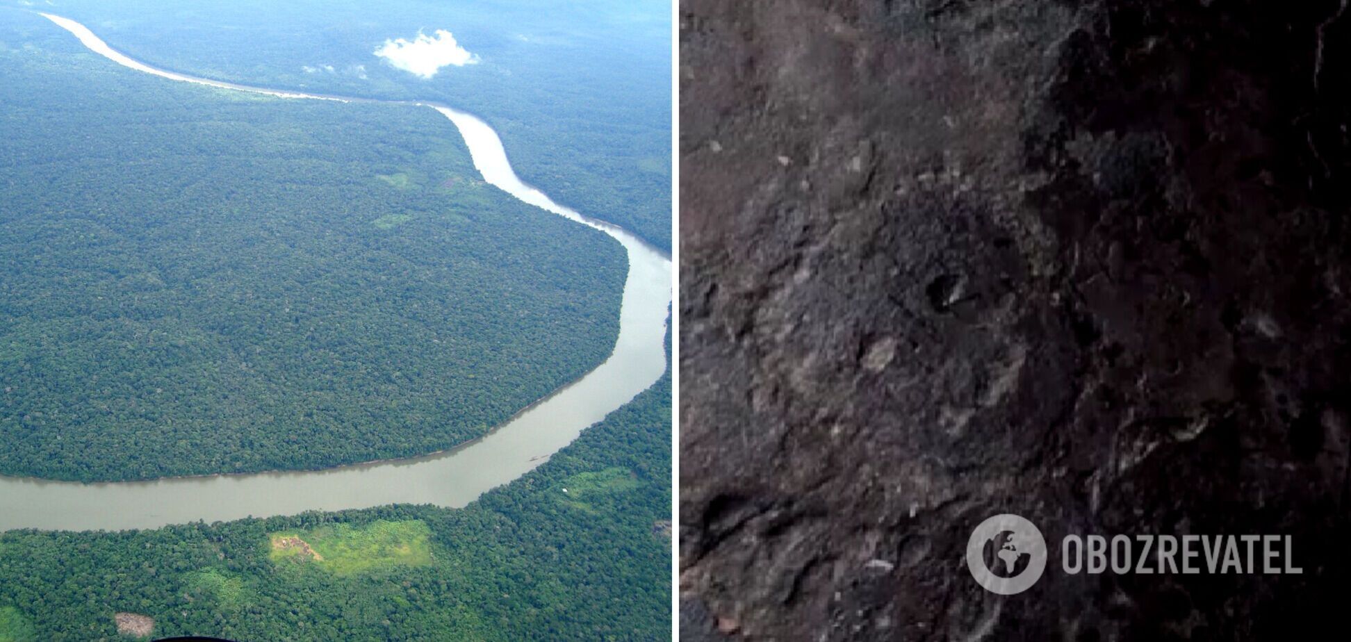 Аномальна посуха оголила стародавні наскельні малюнки на берегах Амазонки. Фото