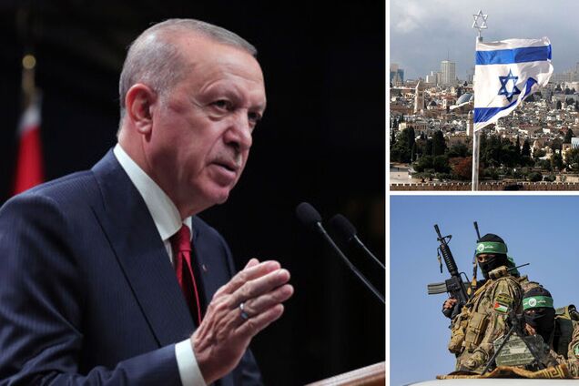 'Борються за захист своїх земель': Ердоган заявив, що не вважає ХАМАС терористами, і скасував візит до Ізраїлю