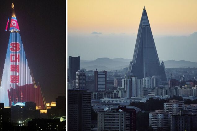 Как выглядит отель Ryugyong в КНДР стоимостью почти $2 миллиарда и почему его называют 'Мордор'. Фото
