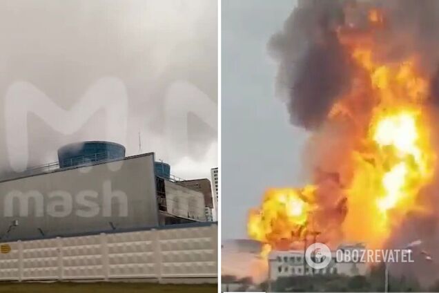 В Москве вспыхнул мощный пожар: горела одна из местных ТЭЦ. Видео