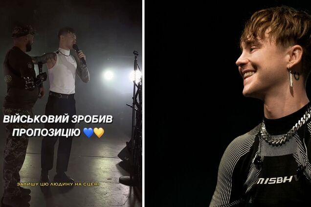 Защитник, потерявший на войне руку, сделал предложение любимой на концерте Пивоварова и довел зрителей до слез. Видео