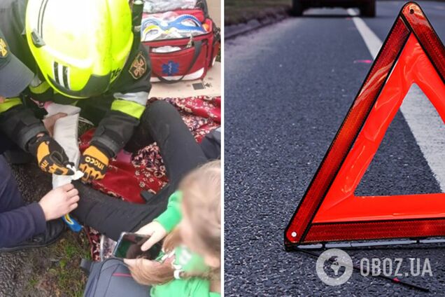 На Івано-Франківщині зіткнулися авто і мікроавтобус: серед постраждалих – 5 дітей. Фото