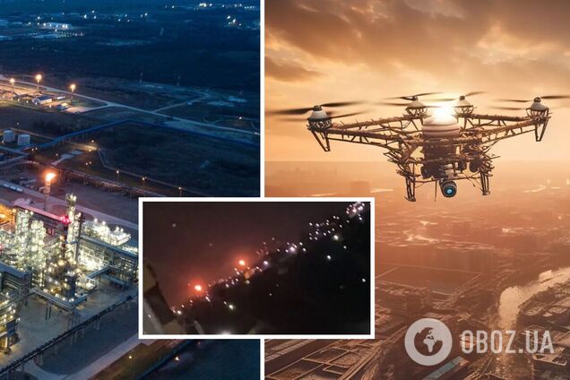 БПЛА атакував нафтопереробний завод під Краснодаром: пролунав вибух і видніла заграва. Відео