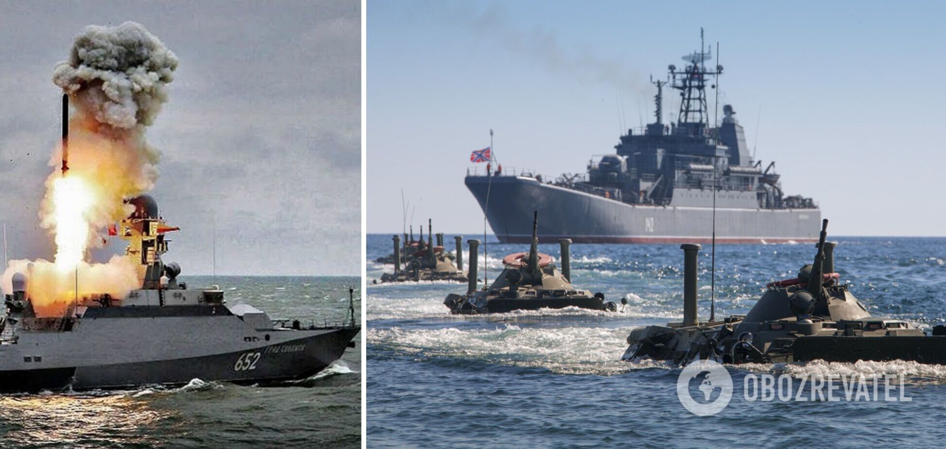 Росія тримає у Чорному морі на бойовому чергуванні два кораблі, серед яких — носій  'Калібрів'