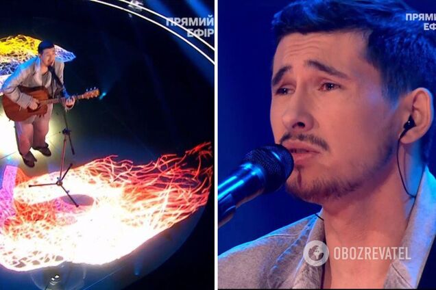 Уличный музыкант спел 'Обійми' на польском и поразил выступлением в финале 'Голосу країни-13'