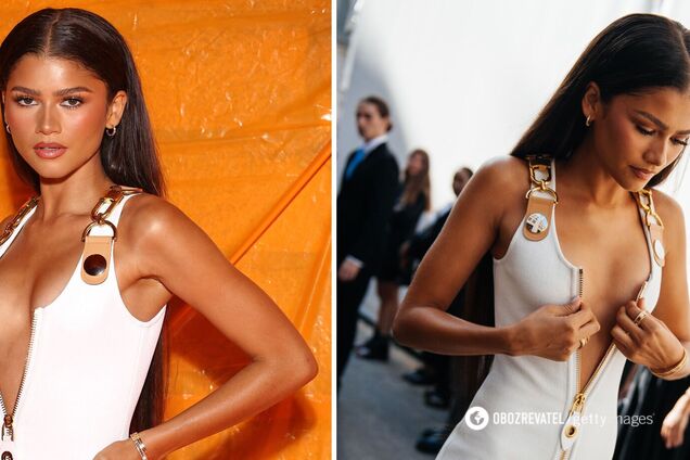 Зендея появилась на публике в смелом платье с провокационными разрезами, но чувствовала себя некомфортно. Фото
