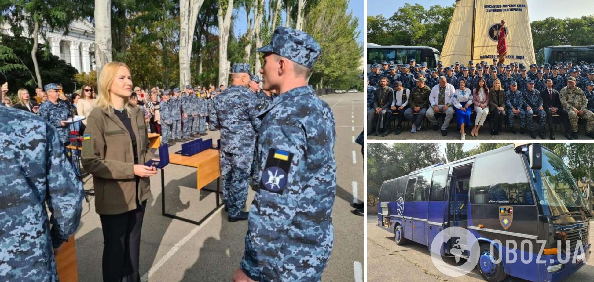 Олена Кондратюк разом із латвійськими благодійниками передала автобуси та гуманітарну допомогу одеським ліцеїстам
