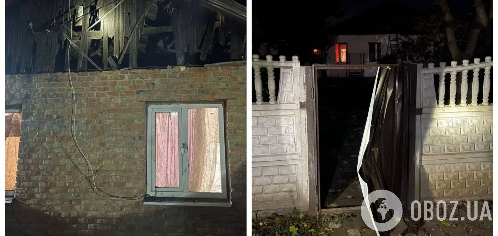 Над Дніпропетровщиною вночі збили дві ворожі ракети: уламки пошкодили будинки і авто. Фото