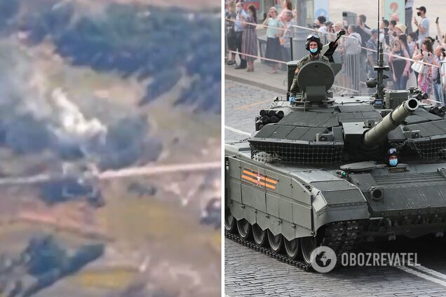 Украинские защитники уничтожили еще один вражеский танк 'Прорыв', который оккупанты называют 'лучшим в мире'. Видео