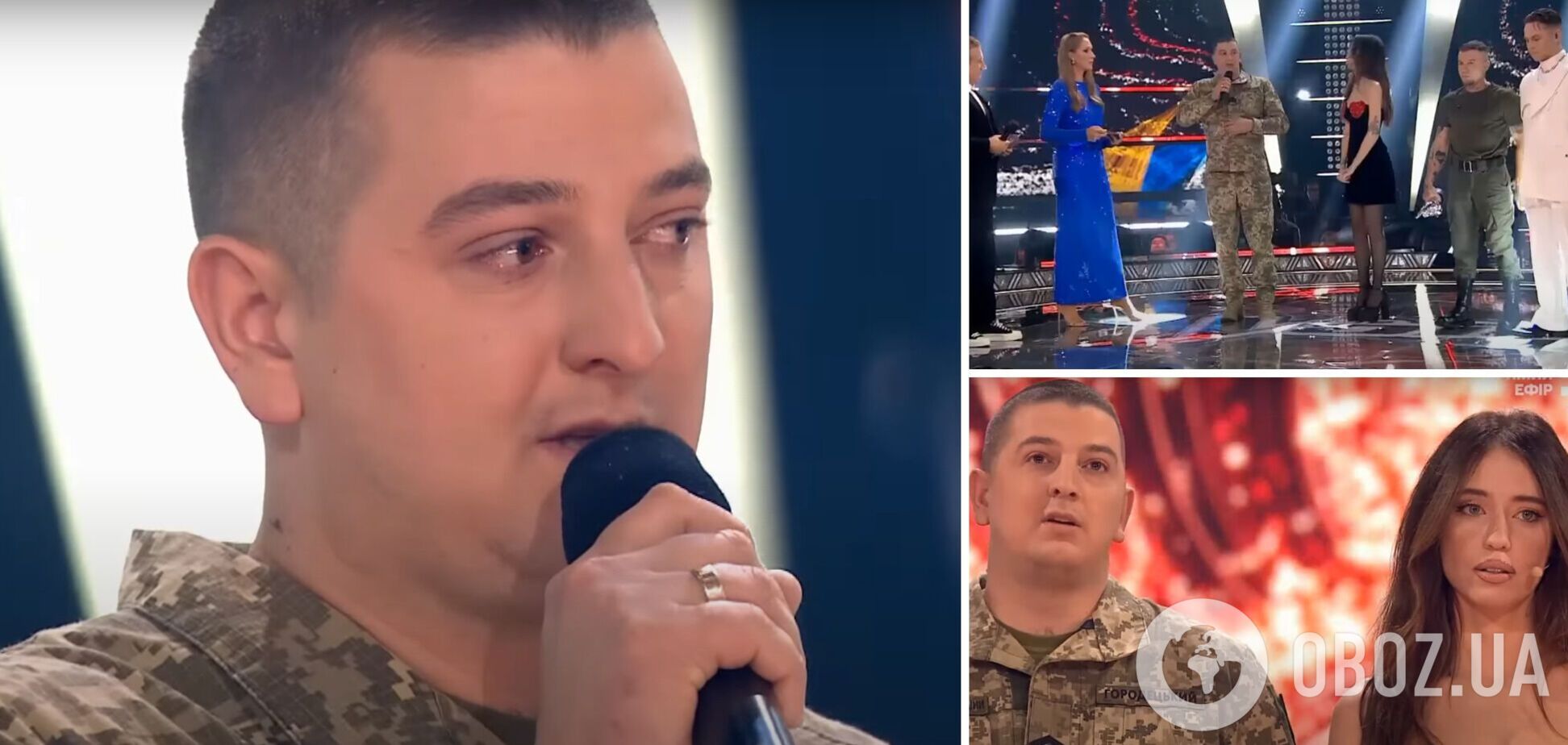 Воин ВСУ Юрий Городецкий в финале 'Голосу країни-13' довел зрителей до слез своей речью и обращением к жене