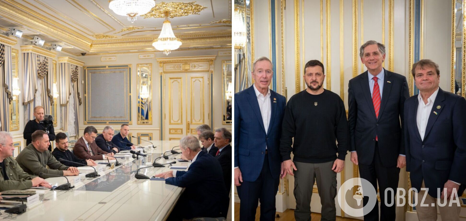 'Украина всегда ценила поддержку обеих партий': Зеленский встретился с двухпартийной делегацией американских конгрессменов. Фото и видео