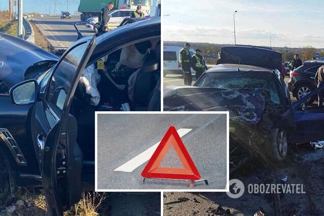 На Тернопільщині син судді вилетів на зустрічну смугу і влаштував ДТП: одна людина загинула, четверо у лікарні. Фото
