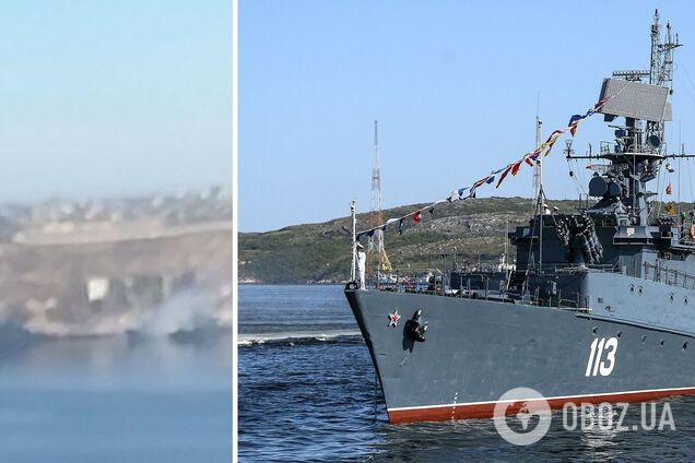 В бухте Севастополя дымит российский корабль: названы главные версии. Фото и видео