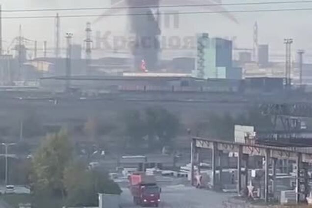 В Красноярске вспыхнул пожар