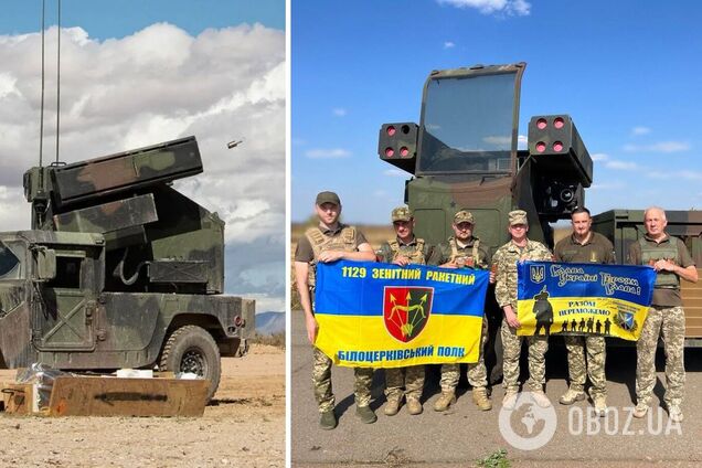 Екіпажу ЗРК Avenger, який захищає небо над Київщиною, вручили відзнаки від імені Залужного і Наєва. Фото