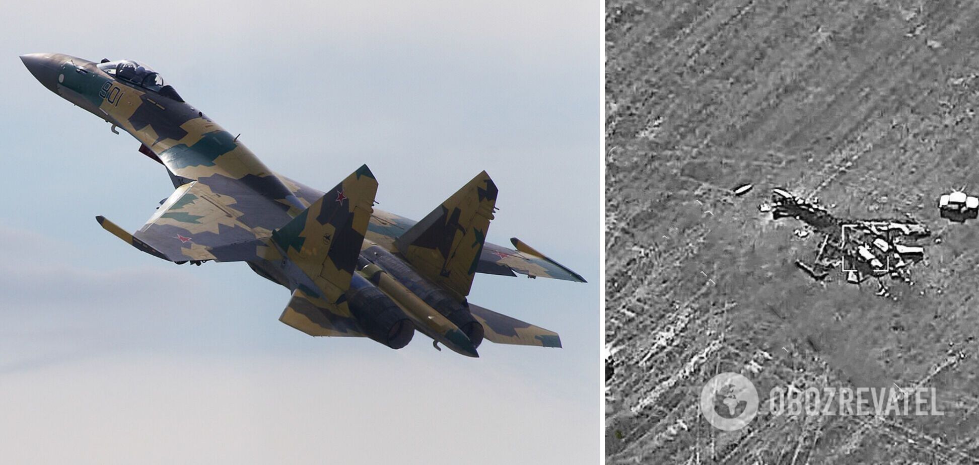 Вважається найсучаснішим винищувачем РФ: розвідка Британії вказала на нюанс із збиттям окупантами власного  Су-35 під Токмаком