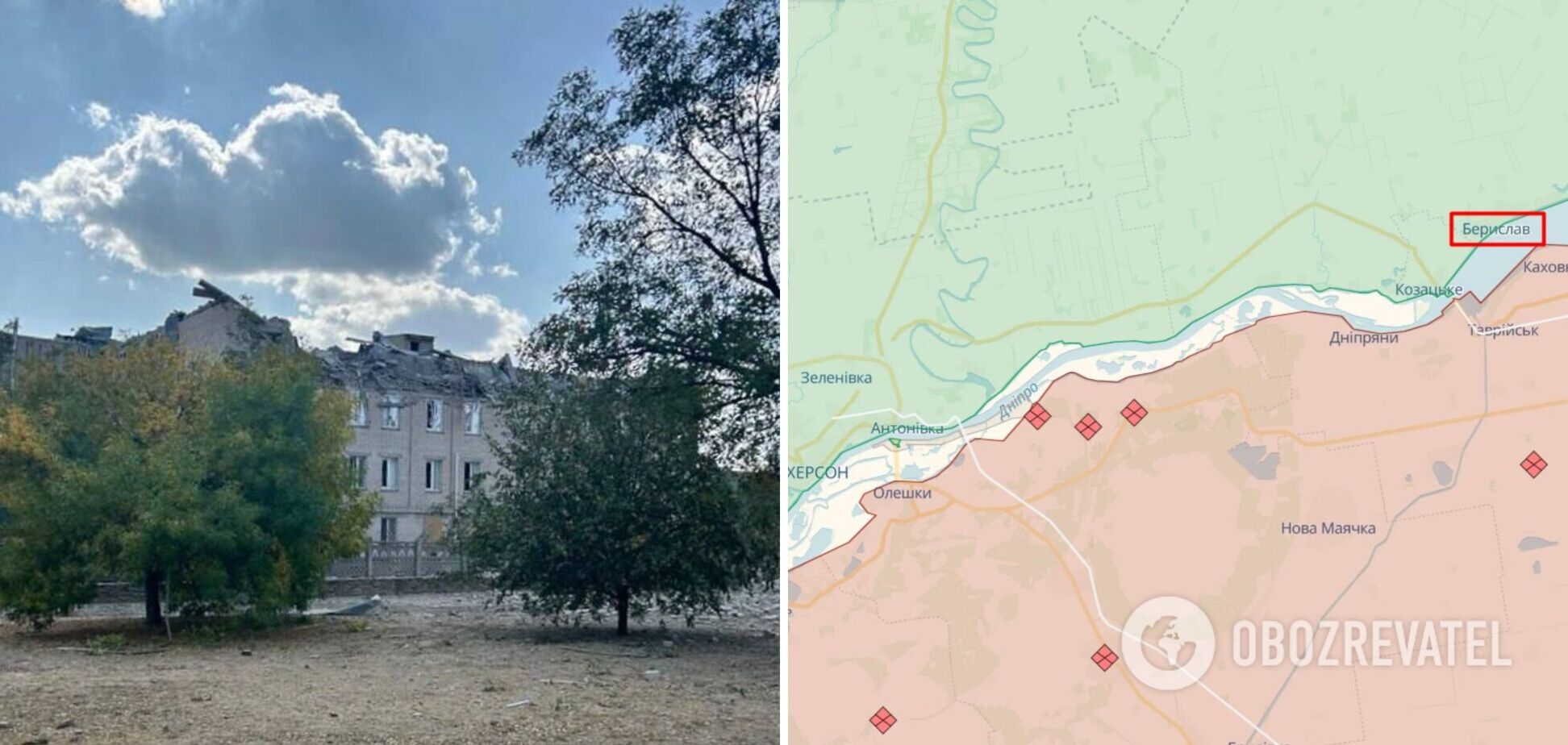 Оккупанты нанесли удар по больнице и станции экстреной помощи в Бериславе: есть пострадавшие. Фото