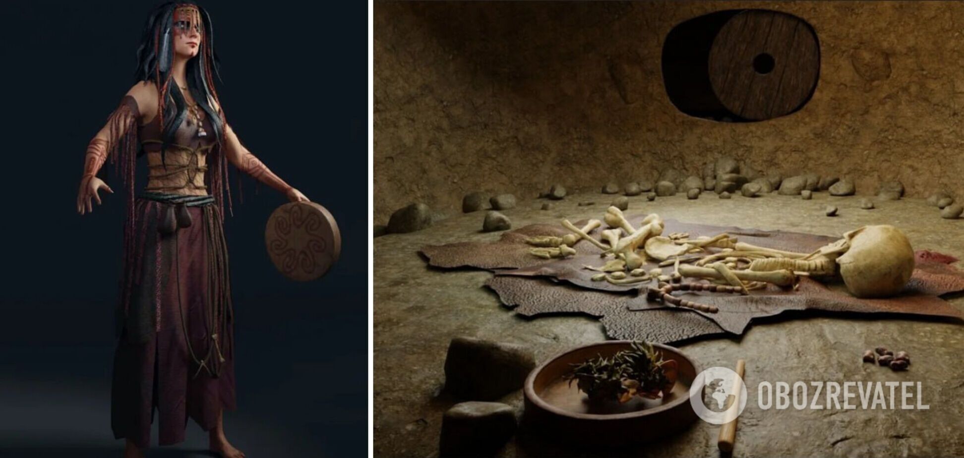 Дослідники показали шаманку, яка 4000 років тому жила на Полтавщині: вона підозріло нагадує модель з відеоігор. Фото