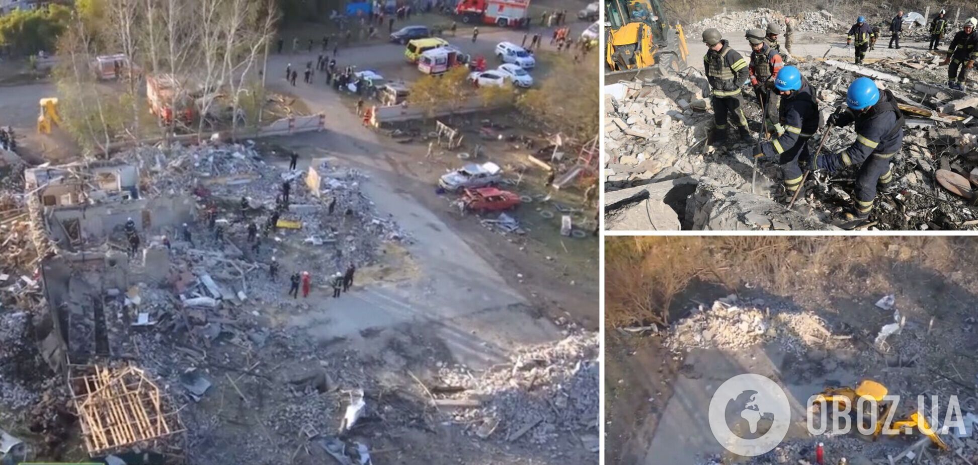 Жуткое зрелище: разрушения от удара РФ по селу Гроза сняли с высоты, количество жертв выросло. Видео