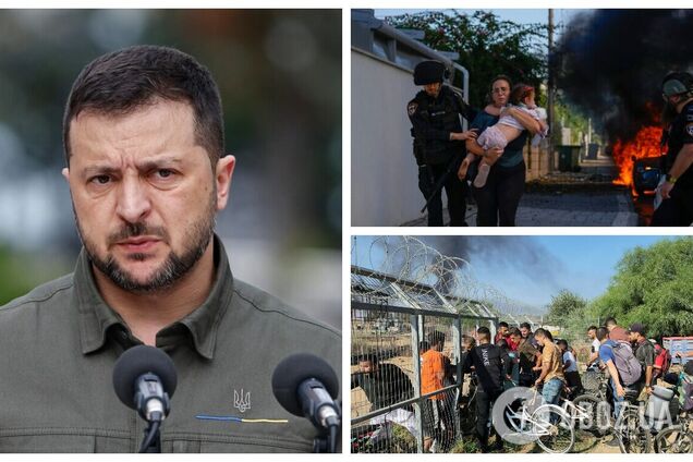 'Нигде в мире нельзя давать никакого шанса террору': Зеленский отреагировал на атаки ХАМАС по Израилю