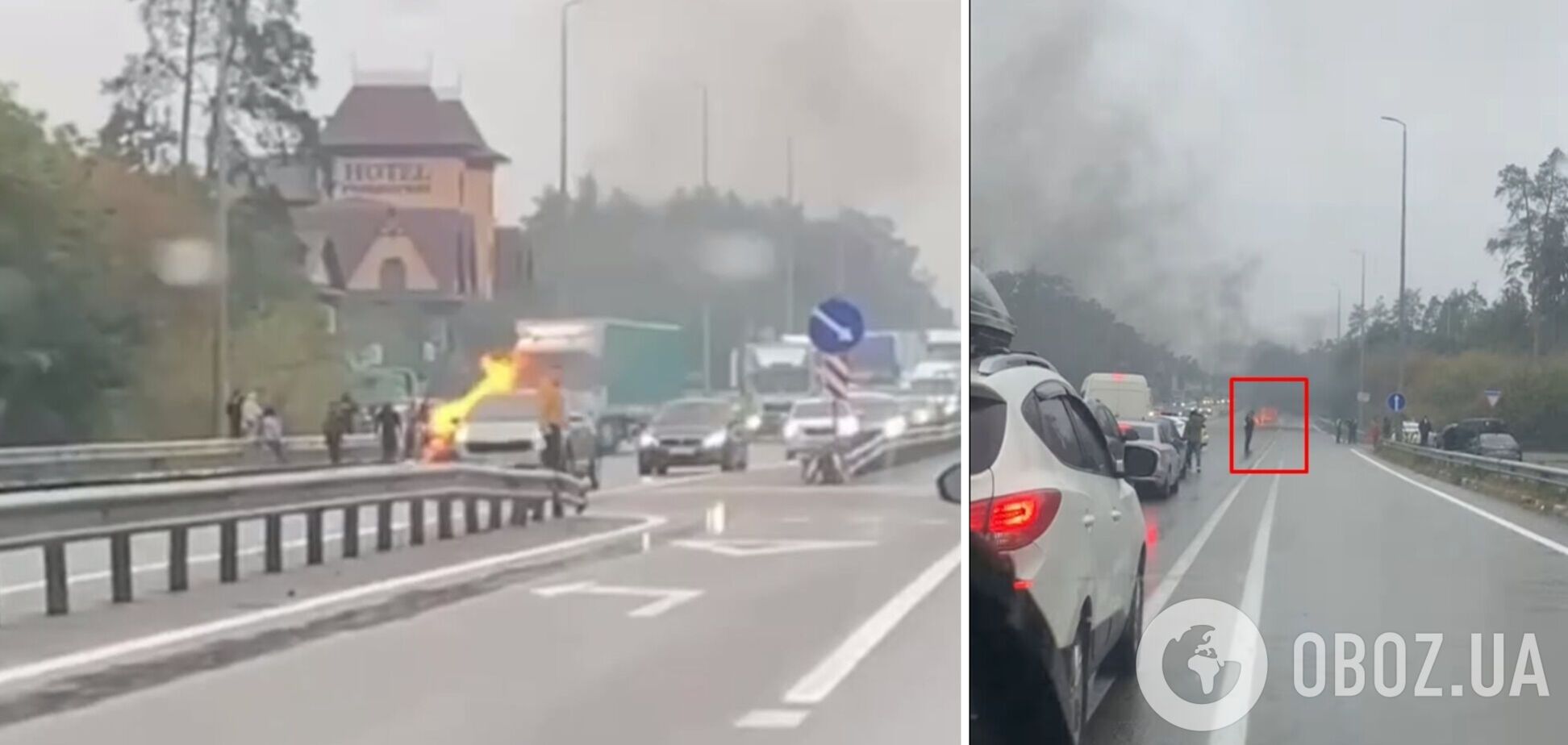 Через НП виник затор у бік Житомира