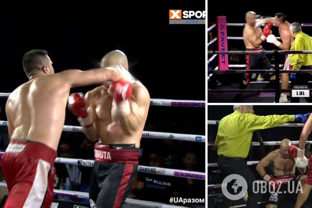 Известный украинский тяжеловес нокаутом завоевал два чемпионских титула. Видео