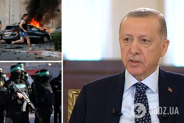 Эрдоган сделал неоднозначное заявление о Палестине на фоне нападения ХАМАС на Израиль