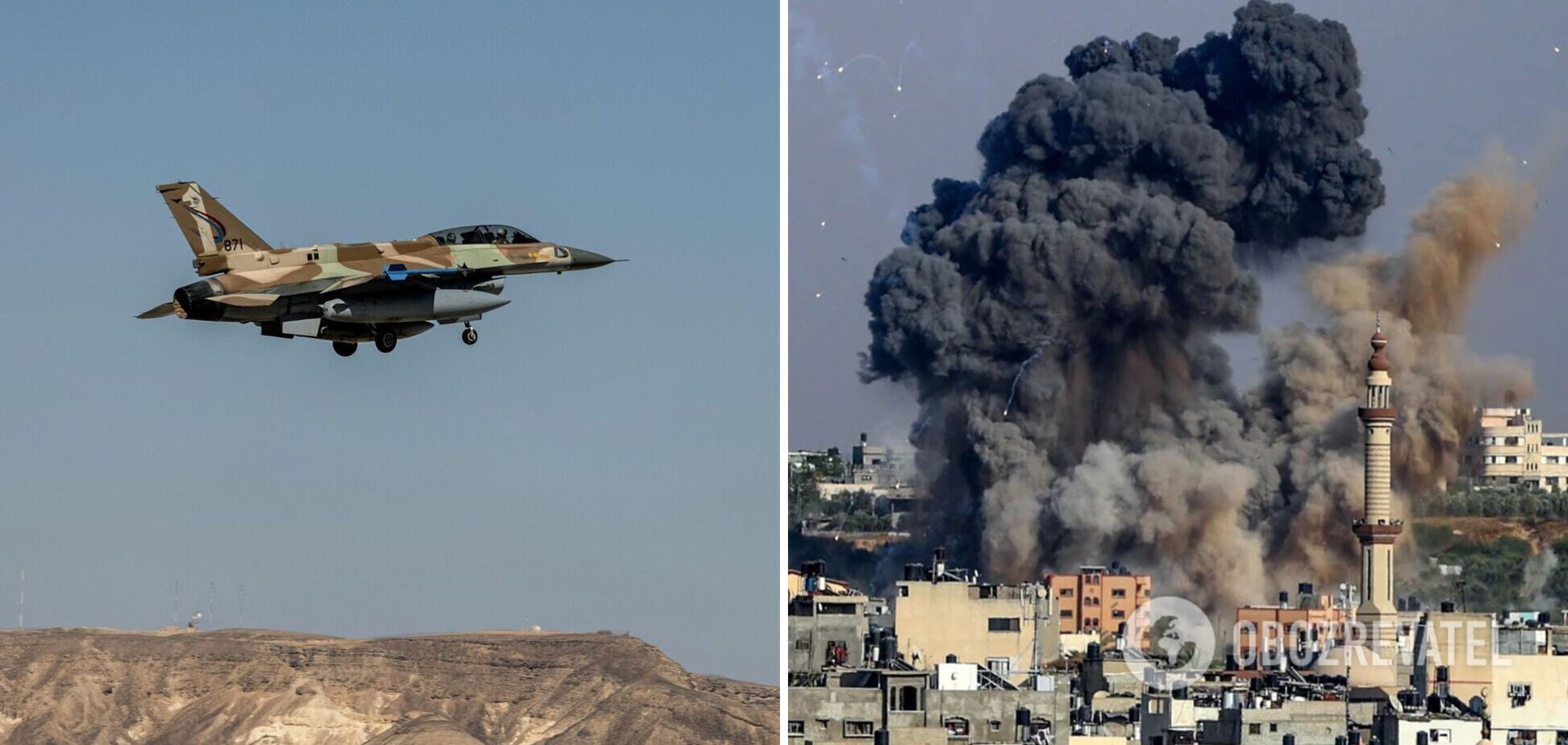 В Ізраїлі заявили, що завдали вже 10 тисяч авіаударів по Сектору Газа