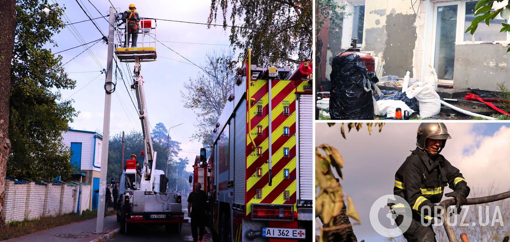 З ризиком для життя рятувальники винесли балон з палаючої будівлі