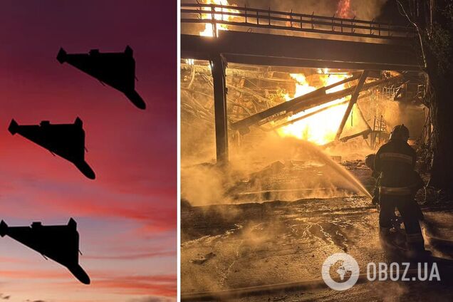 Оккупанты ночью атаковали Кременчуг, есть прилет по нефтеперерабатывающему заводу: вспыхнул пожар