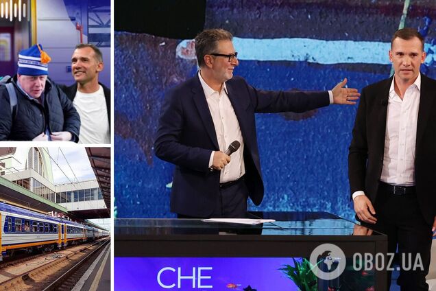 Андрей Шевченко будет объявлять станцию на Киевской кольцевой электричке. Видео