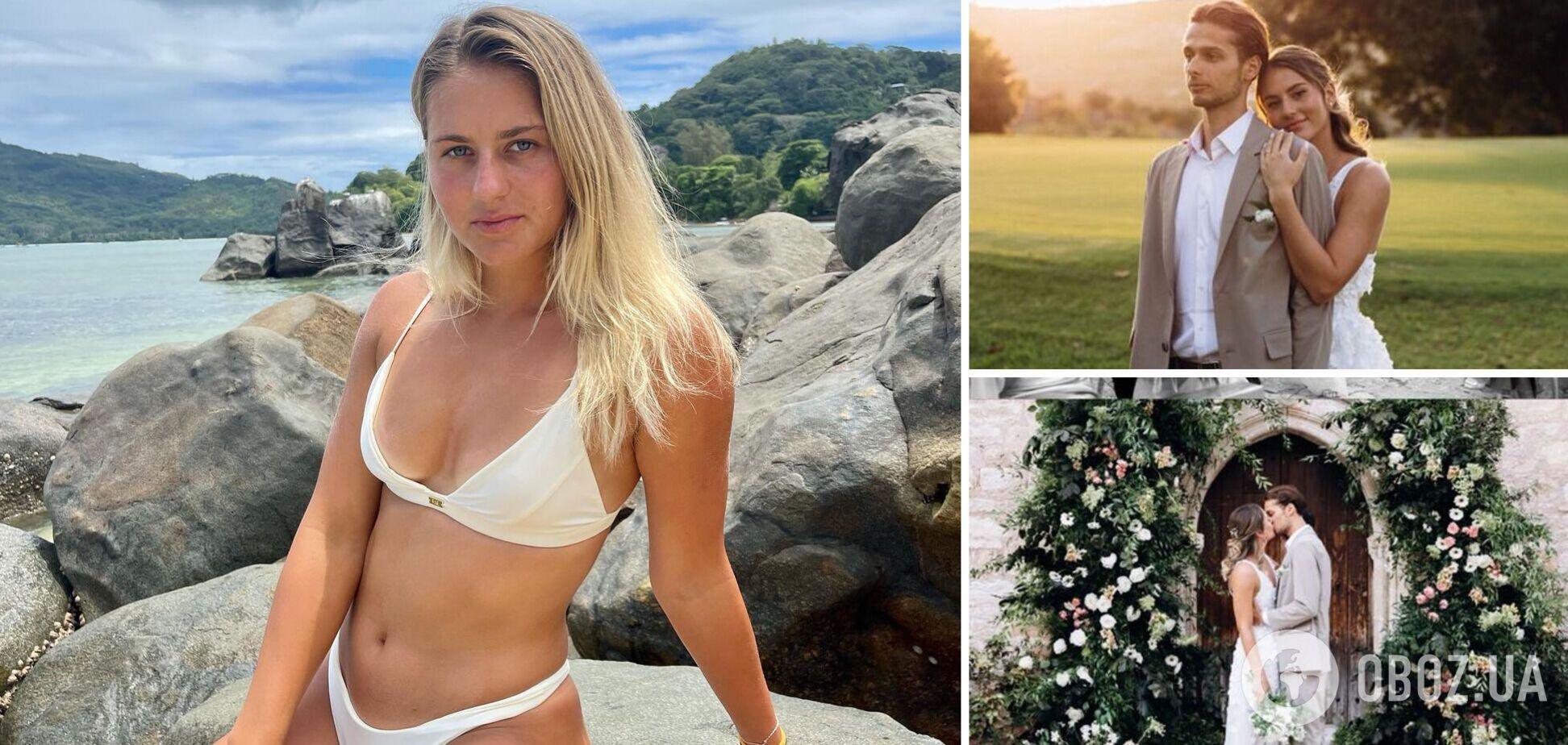 Знаменита українська тенісистка на Кіпрі вийшла заміж у 21 рік. Фото з весілля