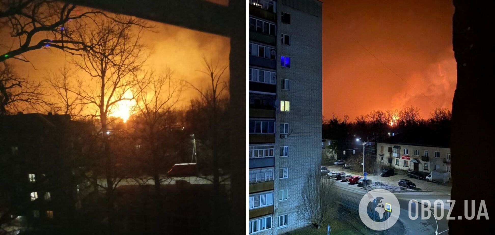 В российском Котовске раздались мощные взрывы: горит Тамбовский пороховой завод. Фото и видео