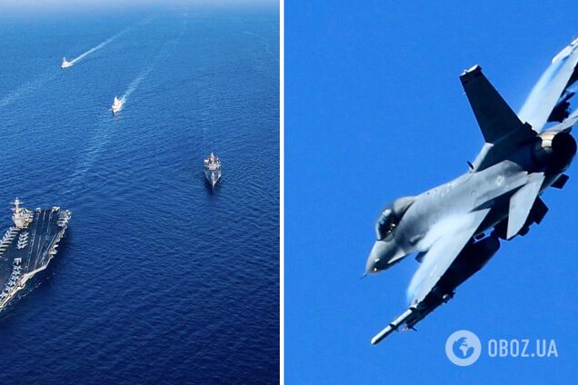 Военный самолет США разбился над Средиземным морем: что известно